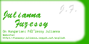 julianna fuzessy business card